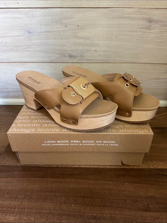 Dr. Scholl's Shoes - Dr. Scholl's Original Max Too Platform Sandal-Honey Leather-Size 7-NWT- OTO